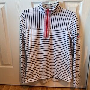 Vineyard Vines Navy and White Striped Pullover